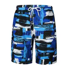 Летние шорты Для мужчин тренд граффити Брюки Пляжные шорты Для мужчин s Повседневное мужские шорты Модные свободные