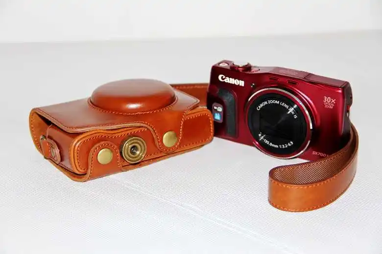 Чехол-сумка для камеры из искусственной кожи для Canon SX720 SX700 HS SX710 HS SX700HS SX710HS с плечевым ремнем Чехол для цифровой камеры