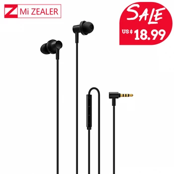 Original Xiaomi Mi Hybrid Earphone 2 In-Ear Earphones Wired Control Microphone Multi-unit Circle Iron For iphone Xiaomi 8
