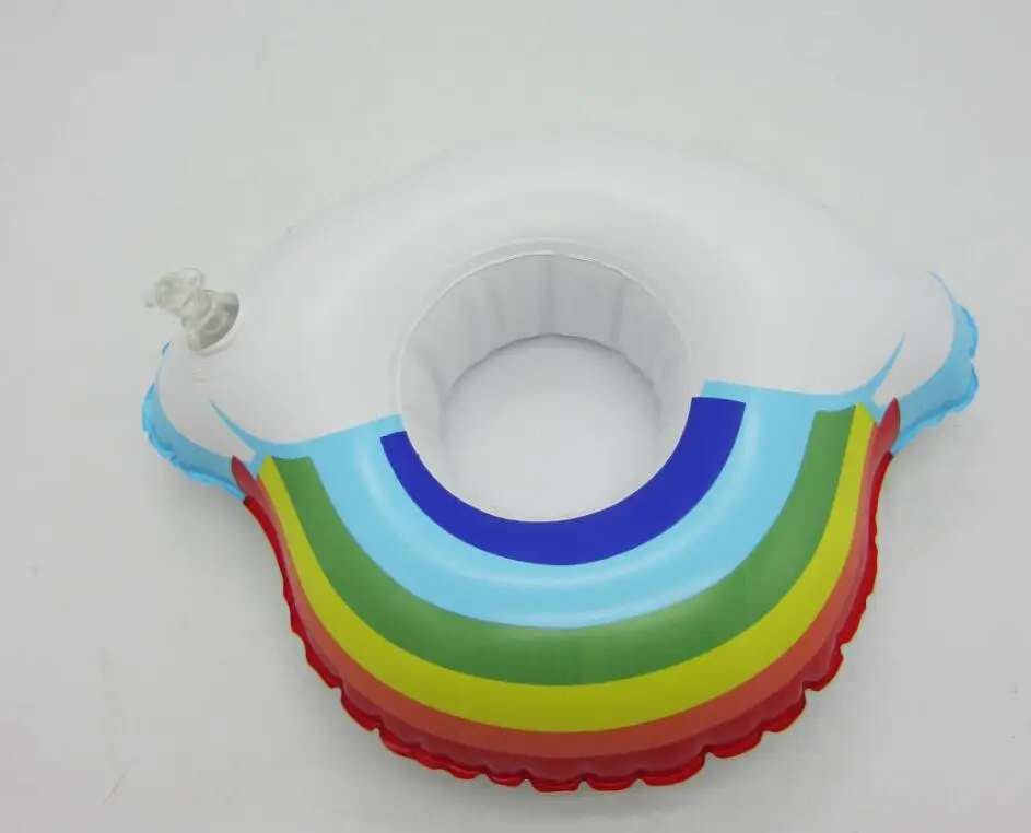 Inflatable Rainbow clouds Pool Party drink floats inflatable cup