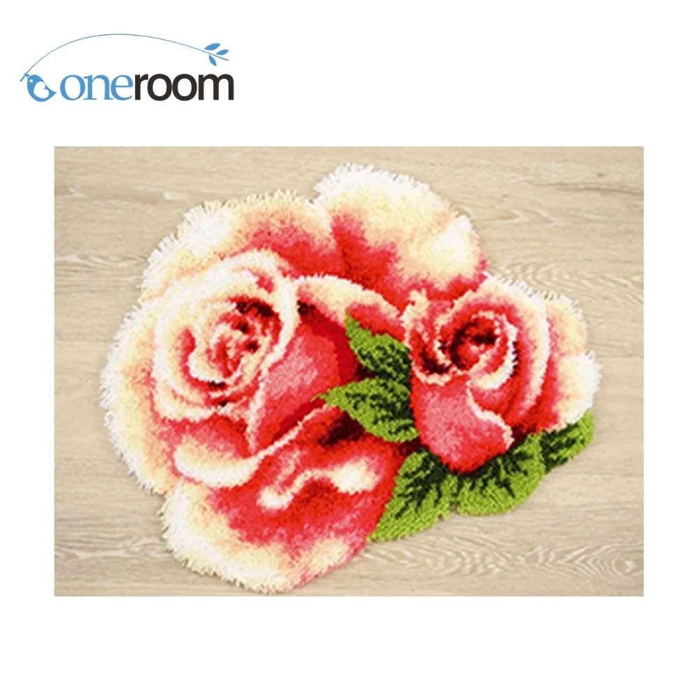 Fils à coudre,Loquet Crochet tapis Kit Crochet tapis dessin animé