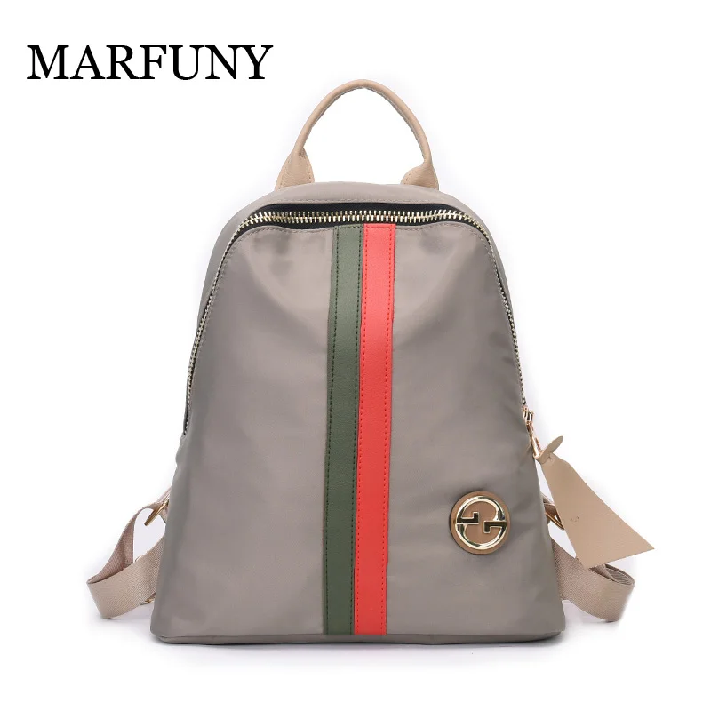 

MARFUNY 2018 New Simple Design Pu Leather Women Backpack High Quality Patchwork Backpack for Girls Preppy Style Female Backpacks