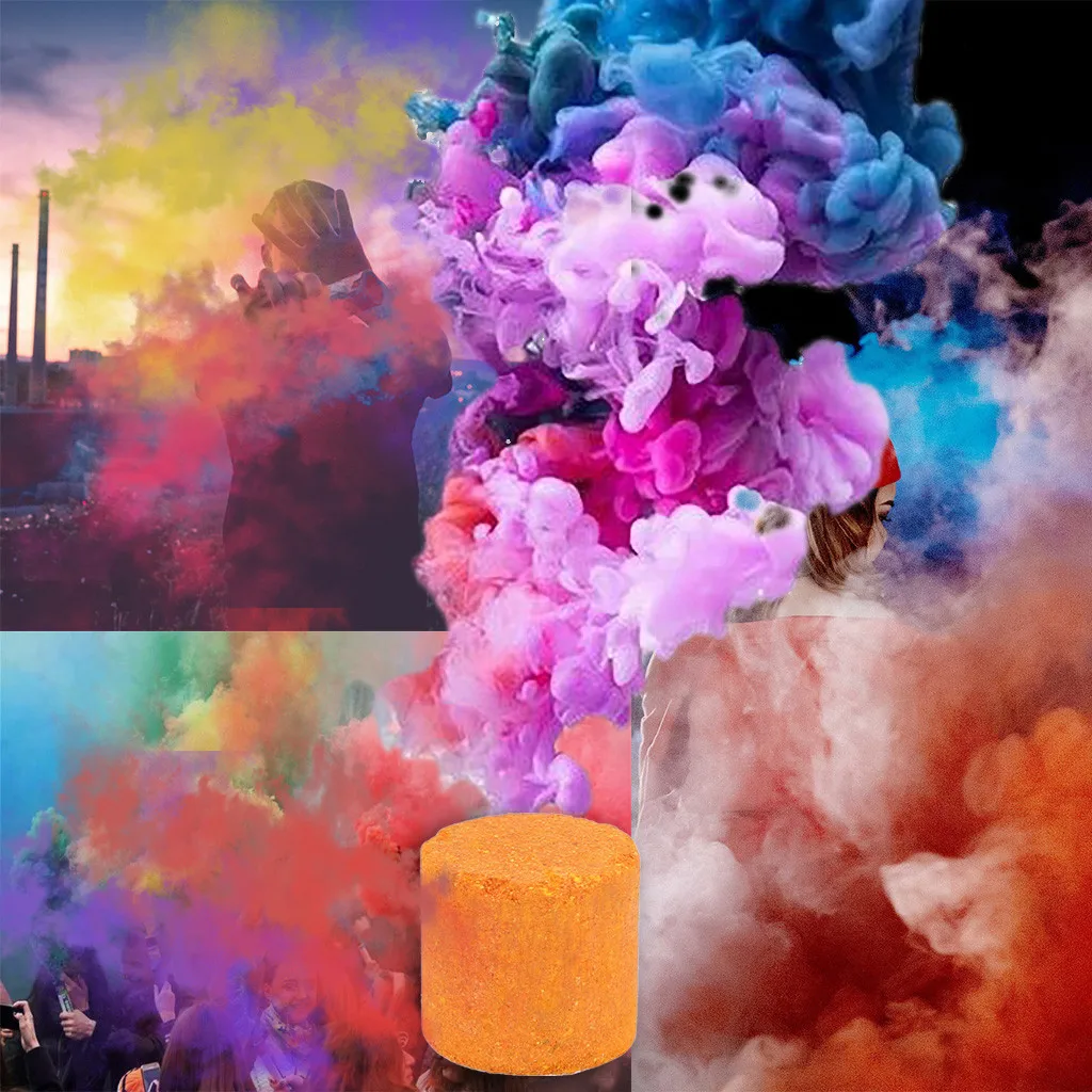 

Smoke Cake 3pcs Smoke Cake Colorful Effect Show Round Bomb Studio Photography Aid Toy Divine For Party And photography 30JUNE.19