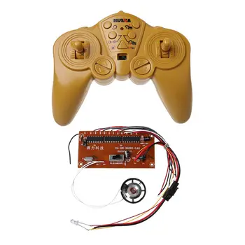 

Huina hui na 350 550 2.4G 30 Meters 12CH Remote Control and Receiver Board Radio System 4-8v for Excavator Tank Kit with Speaker