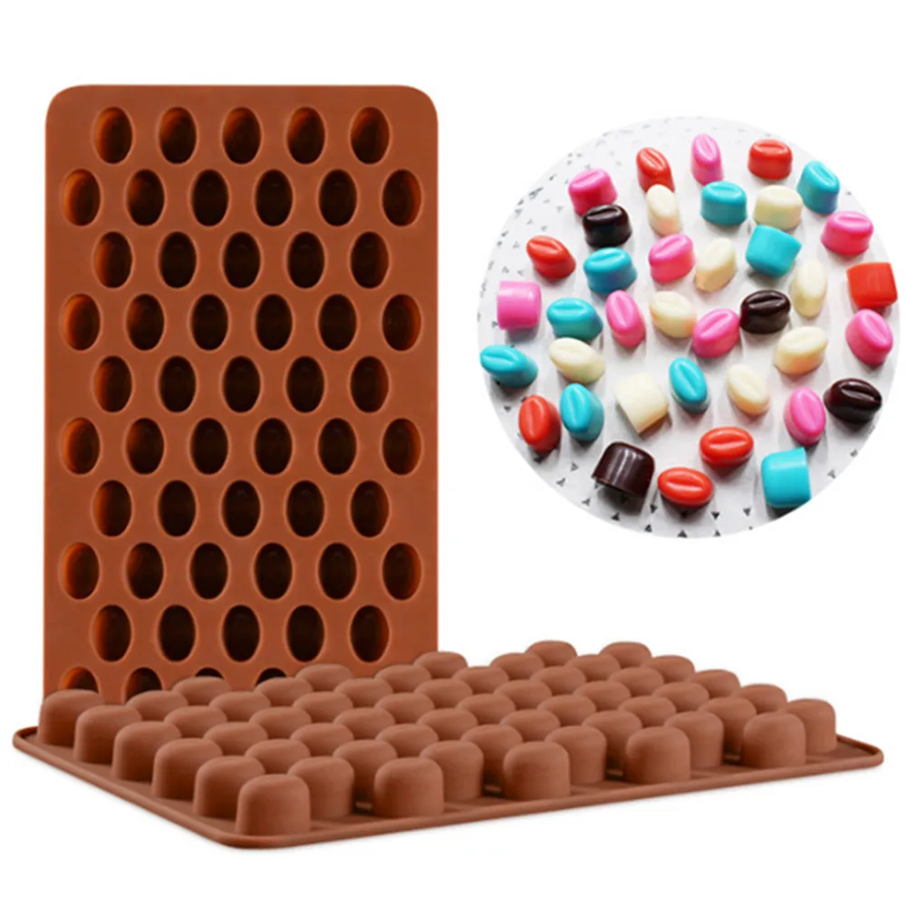 Chocolate Beans Shaped Silicone Chocolate Molds Baking Pastry Tools