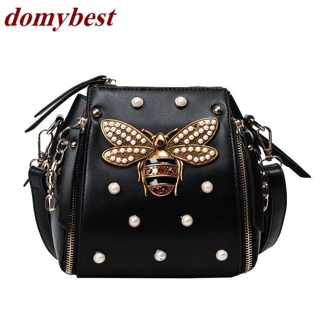 Good Quality Fashion Metal Pearl Bees 4 Colors Las Shoulder Bag Good Quality Fashion Metal Pearl Bees 4 Colors Las Shoulder Bag Handbag Purse Women S Crossbody Messenger