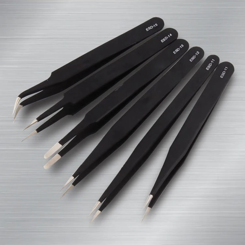 

Diamond Embroidery tools Excellent Tweezers Straight Stainless Steel Industrial Anti-static Tweezers Sewing Tools Accessories