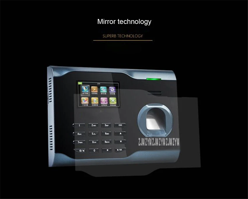 Biométrico de Impressão Wifi Digital Tempo Relógio Gravador Comparecimento Empregado Eletrônico Máquina Leitor Soco U160 Gravação Tcp - ip 7 Computador e Escritório