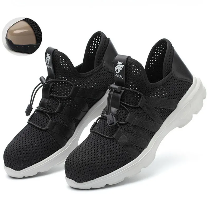 

breathable Comfortable safety shoes men s Lightweight summer Anti-smashing Anti-piercing piercing work sandals Single mesh lisse