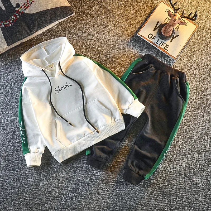 2019 Autumn Baby Boys Clothing Sets Fashion Girls Hooded Sweatshirt And Pants Suit Children Clothing Tracksuit Kids Clothes Set (10)