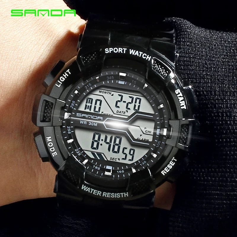 

Men Watch Adventure Time Watch Outdoor Sports Bike Watch Mountain Digital Watch Date/Week Display Relogios Waterproof Wristwatch