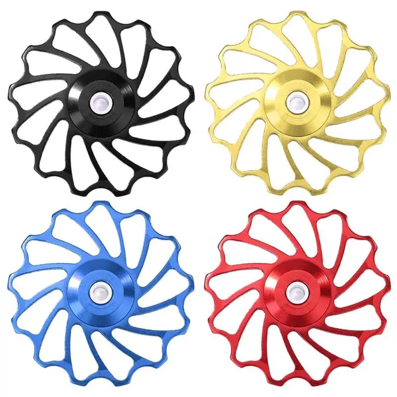

MTB Road Bike Ceramic Bearing Pulley Rear Derailleur 7005 Aluminum Alloy 13T Cycling Guide Jockey Wheel