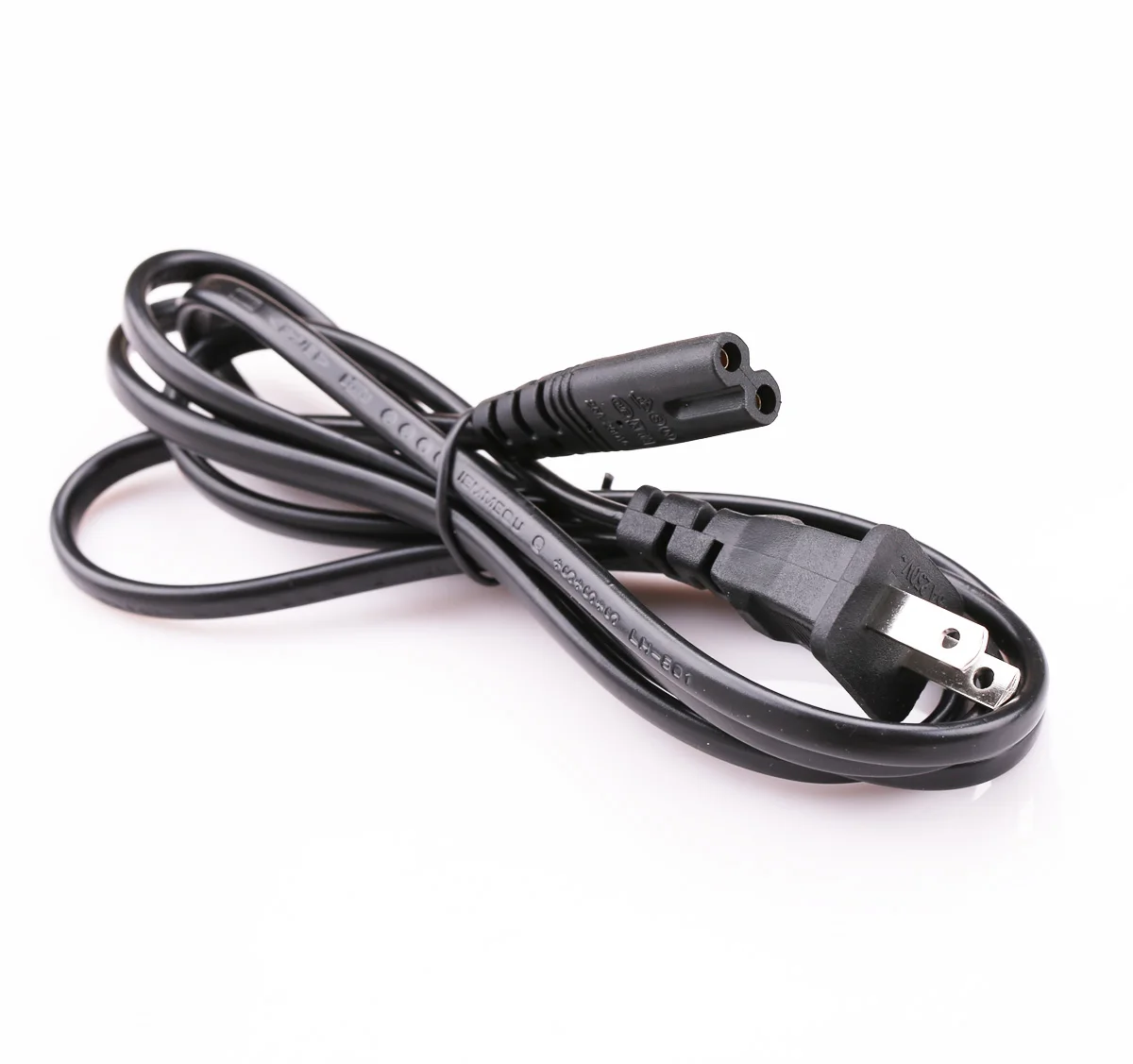 

2 Prong AC Plug Power Supply Adapter Battery Wall Charger Cable for Sony PS4 PS2 PS3 Slim XB DC figure 8 shape Laptop Notebook