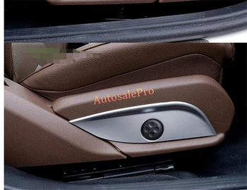 

Chrome Matt Outer Seat Adjustment Button Handle Around cover Trim 2pcs for Mercedes Benz c Class w205 2014 2015 2016