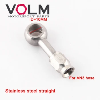 

Motorcycle auto Teflon brake Oil Hose Line Banjo Fitting stainless Steel straight fitting 10mm