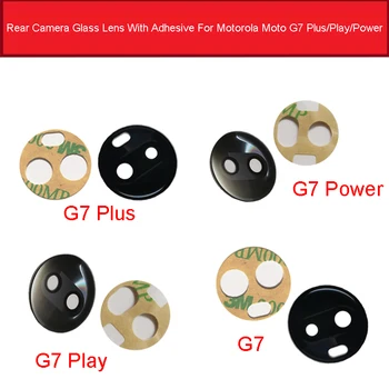 

New Glass Lens For Moto G7 G7 PLUS Power Play Back Rear Camera Lens Glass Material With Adhesive Sticker Replacement Parts