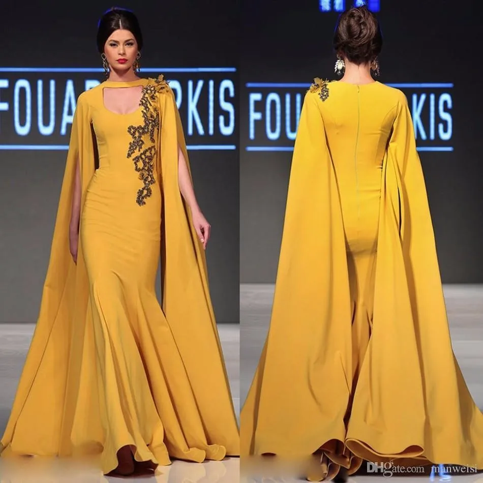 mermaid gown with cape