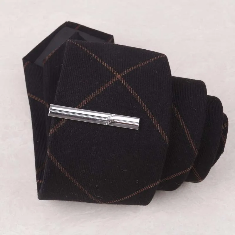 I-Remiel новые роскошные простые металлические цинковые металлический Узелок клип Короткие Узкие галстуки заколки для мужской рубашки воротник Заколки ювелирные аксессуары - Окраска металла: LDJ-106