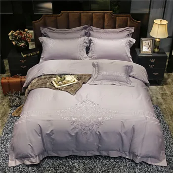 

IvaRose Luxury Bedding Set 4 Pieces green pink bed Sheet set Duvet Cover set Pillowcase Home Wedding Decoration King Queen size