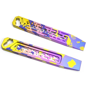 

1pcs Multifunction Crowbar Titanium Alloy Hollow Crowbar Screwdriver EDC Camping Tool