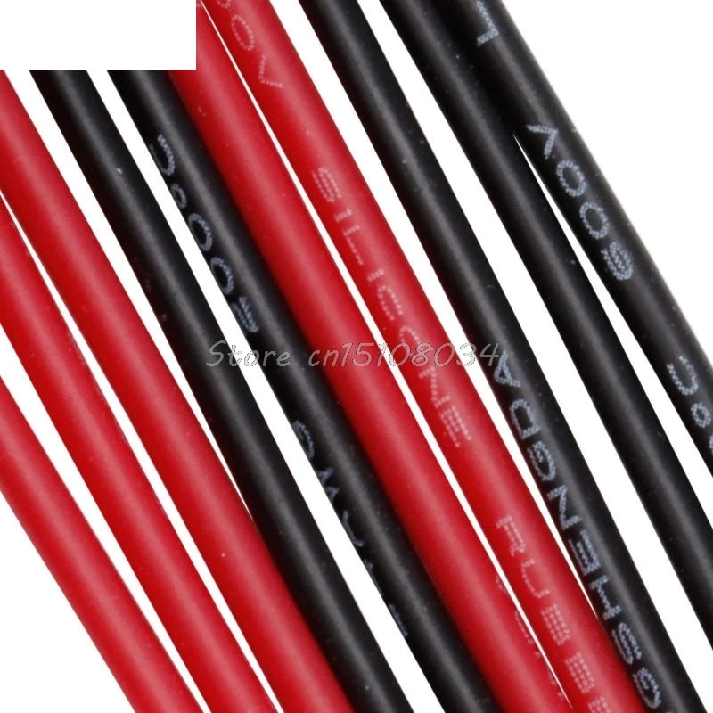 5M 24 Gauge AWG Silicone Wire Wiring Flexible Stranded Copper Cables