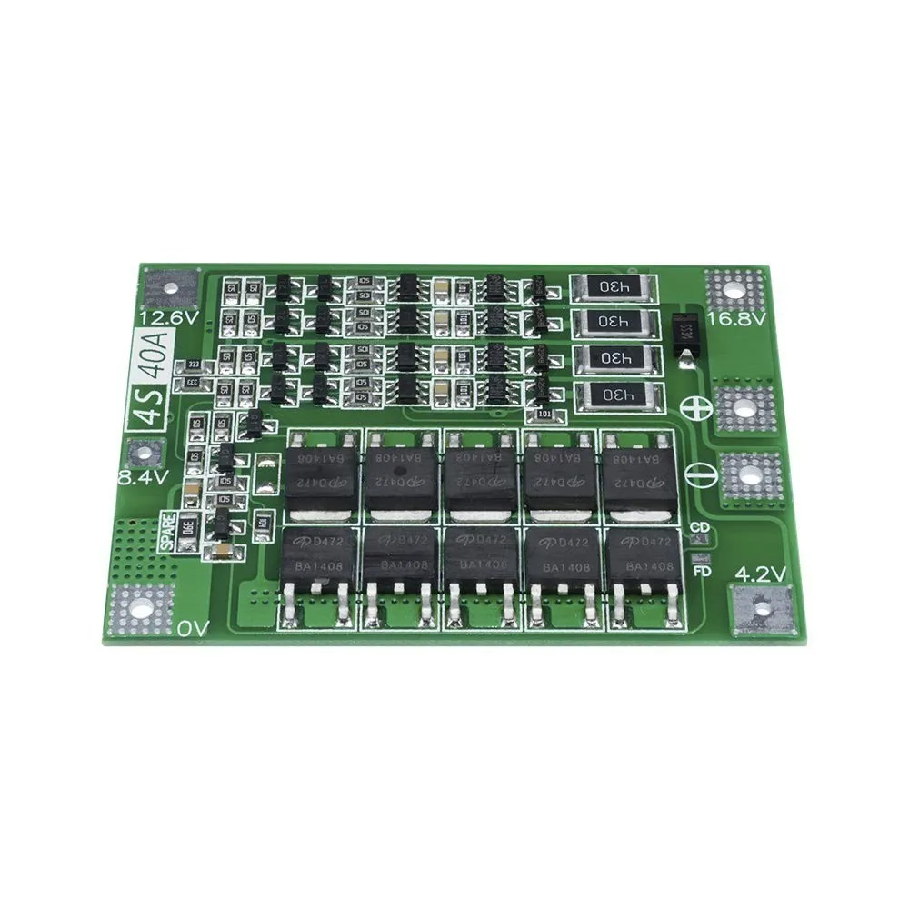 4S 40A литий ионная литиевая батарея 18650 зарядное устройство PCB BMS Защитная плата с