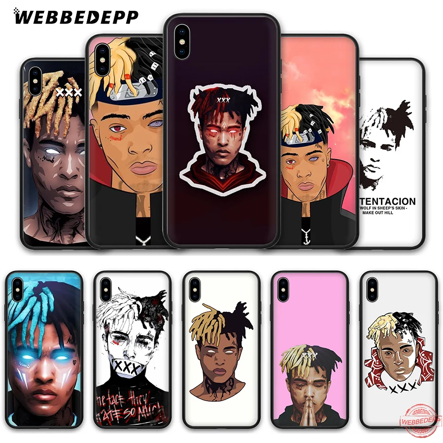 WEBBEDEPP Xxxtentacion модный мягкий силиконовый чехол для iPhone 8 7 6S 6 Plus 11 Pro XS Max XR X 5 |