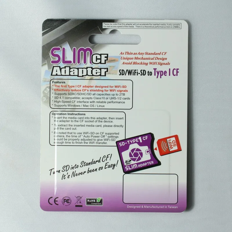 SD Card Multimedia MMC Wi-Fi SD карты в Тип я CF карта CompactFlash я стройная CF адаптер