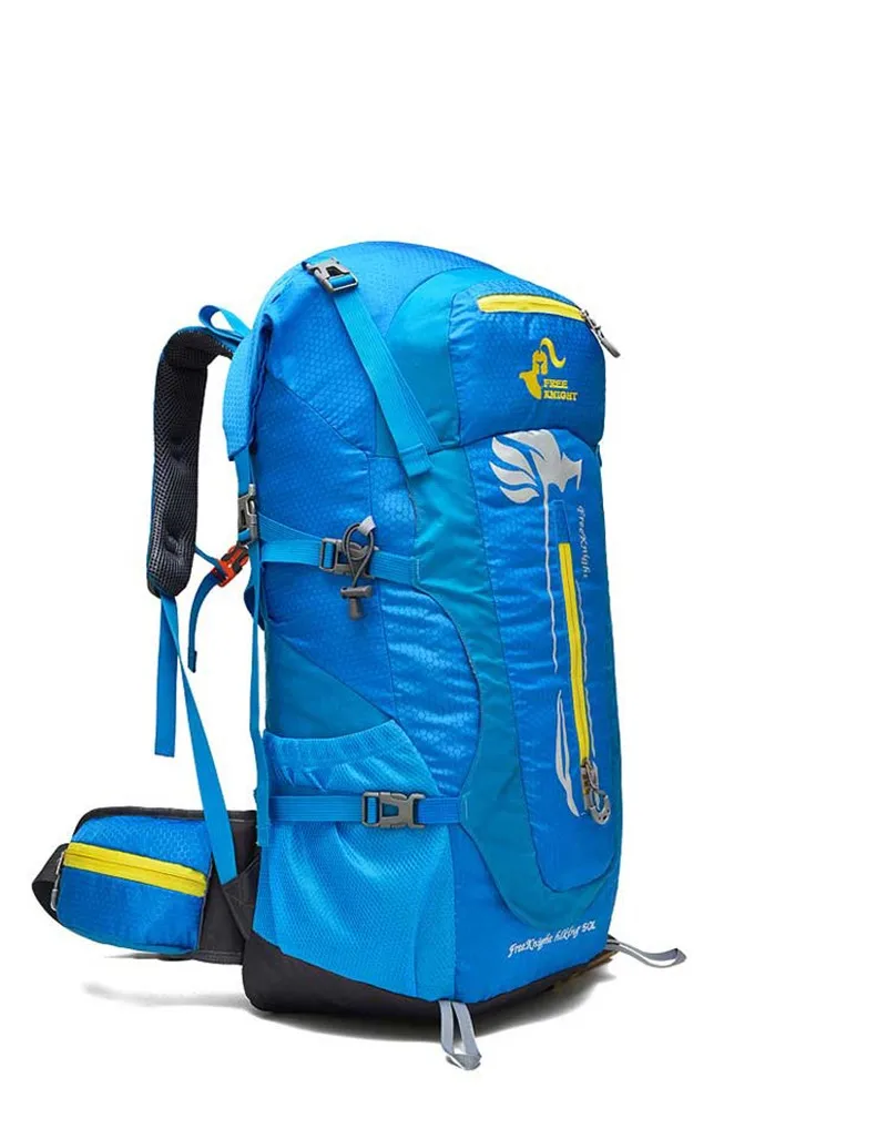 Free Knight 50L Sport Bags Hiking Backpack Waterproof Nylon Women Men Big Capacity Outdoor Mountaineering Travel Backpacks Bag