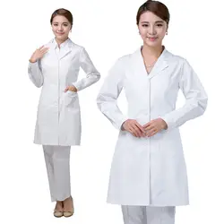 2019 общий белая униформа врача против морщин Спецодежда для женщин доктор хирургический костюм