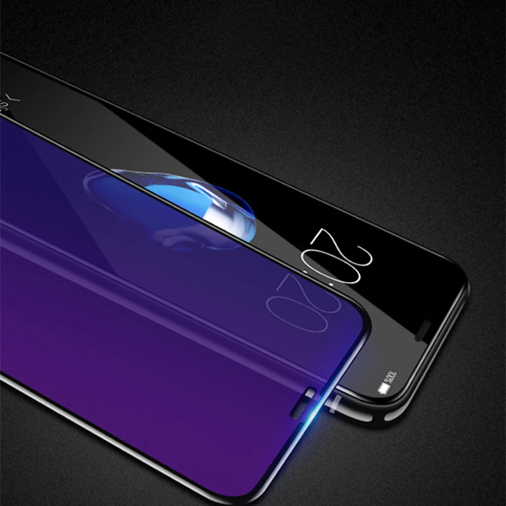 OTAO 6D Kalten Carving Vollen Abdeckung Gehärtetem Glas Für iPhone XS X 8 7 Plus Gebogenen Rand Dis