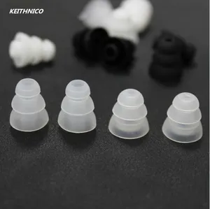 6 пар трехслойных силиконовых подушек для наушников, Сменные подушечки для наушников (s m l) - изображение