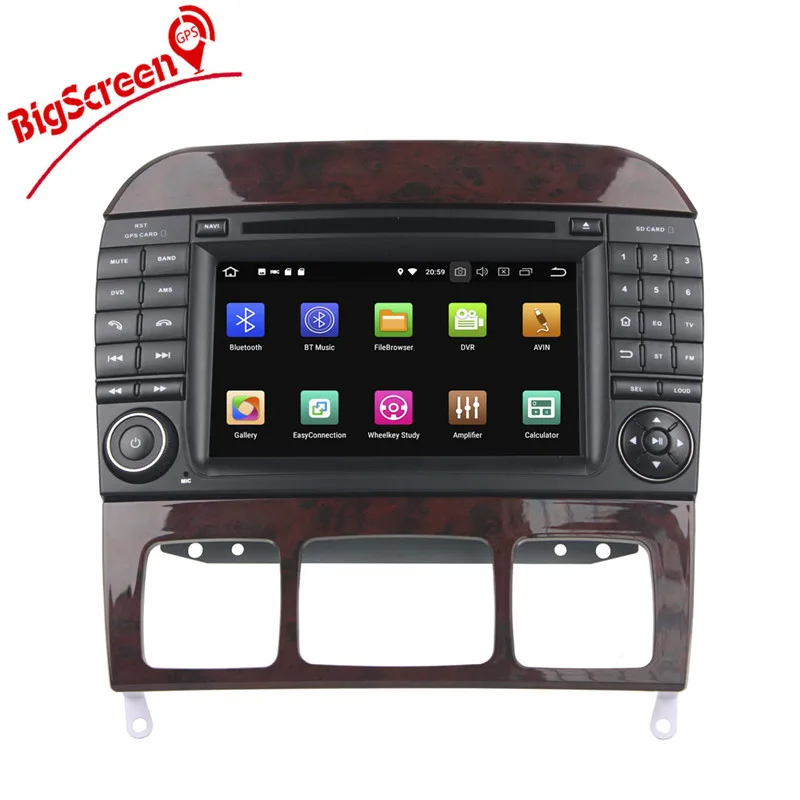 Perfect 2 Din Android 8.0 RAM 4GB+32GB 8 Core Car Radio GPS Navi For Mercedes Benz S-Class W220 S280 S320 S350 Radio Wifi DAB+BT stereo 9
