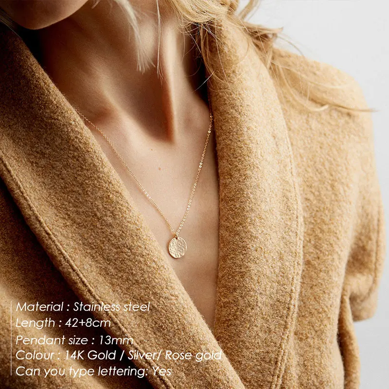 E-Manco, винтажные подвески, многослойное ожерелье Neklace для женщин, ожерелье из нержавеющей стали, Женская цепочка, колье, ожерелье - Окраска металла: YX15478