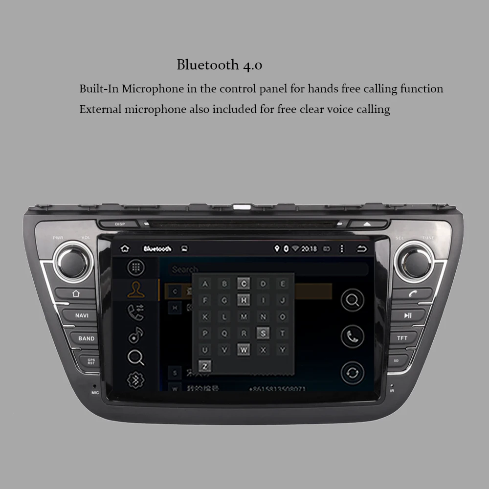 Best Android 9.0 System Car GPS DVD Player Head Unit for Suzuki SX4/S cross 2013-2019with Stereo Radio Navi Steering wheel multimedia 3