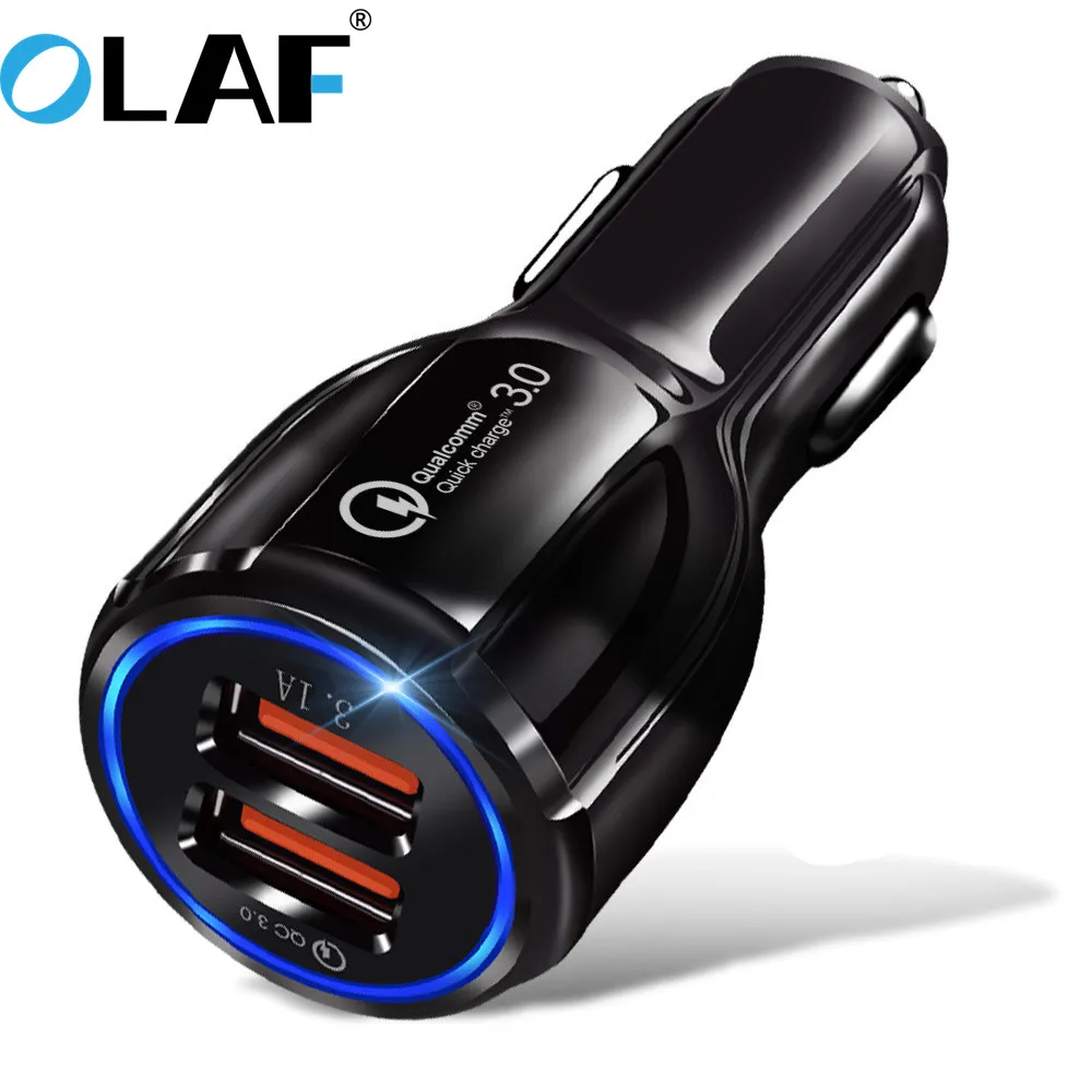 أولاف سيارة شاحن يو اس بي سريعة تهمة 3.0 الهاتف المحمول شاحن USB سريع سيارة شاحن سامسونج Xiaomi هواوي المصغّر USB كابل نوع-C أولاف سيارة شاحن يو اس بي سريعة تهمة 3.0 الهاتف المحمول شاحن USB سريع سيارة شاحن سامسونج Xiaomi هواوي المصغّر USB كابل نوع-C