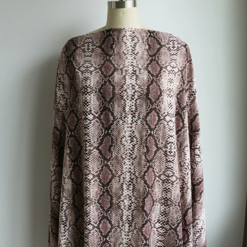 

100cm*150cm Africa Python skin Pattern Chiffon Fabric Dress Scraf Material