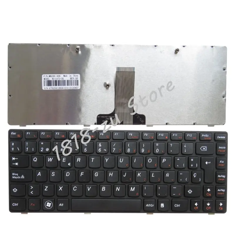 Клавиатура YALUZU для ноутбука LENOVO G470 V470 B470 B490 G475 B475E V480C B480 M490 B475 V480 M495 SP черная