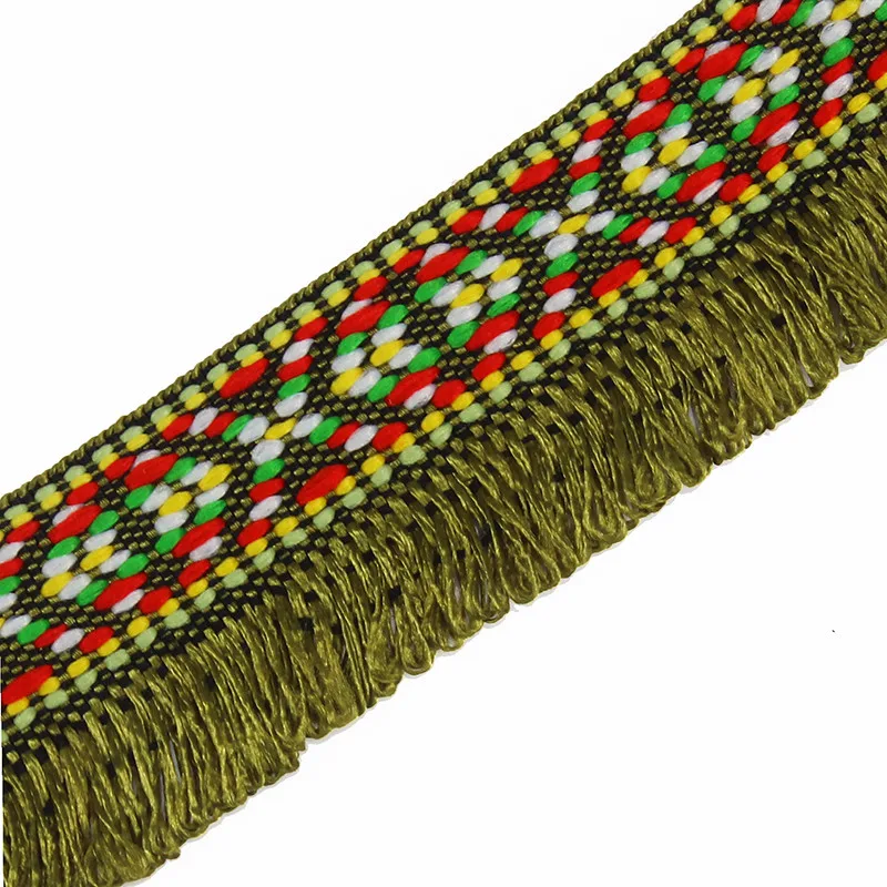 5Y Braided Trim Lace Ribbon Embroidery Fringe Trims Tassel Trimming