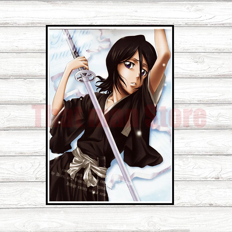 BLEACH плакаты мультфильм наклейки на стену белая мелованная бумага печатает Высокое разрешение гостиная спальня бар украшение дома арт бренд