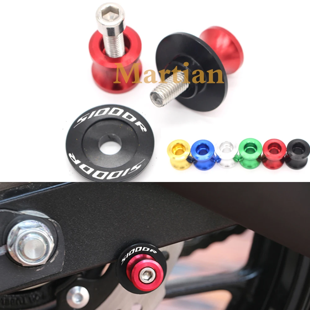 Pair Motorcycle Swingarm Spools Sliders Stand Screws 8mm M8 for BMW