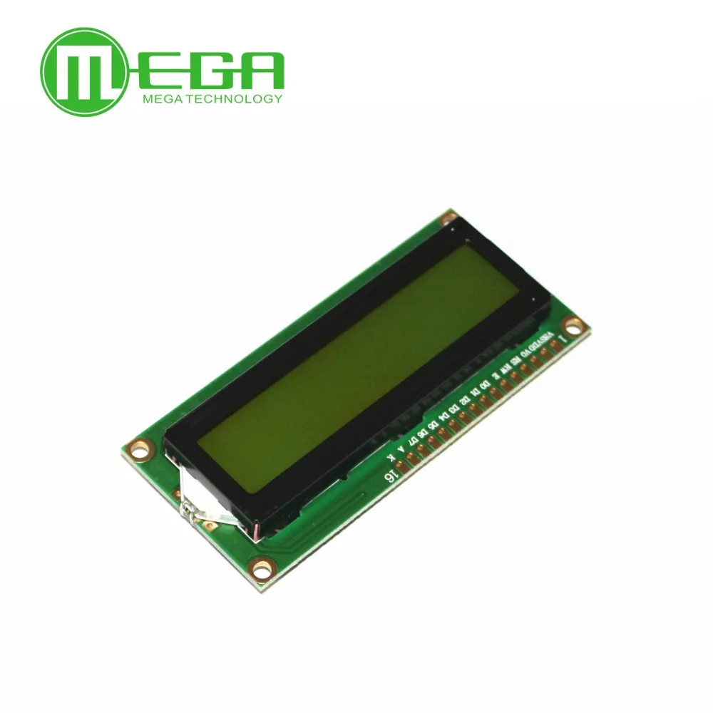 Lcd 1602 1602 Модуль синий/желто-зеленый экран 16x2 символьный ЖК-дисплей модуль Lcd 1602 1602 Модуль синий/желто-зеленый экран 16x2 символьный ЖК-дисплей модуль