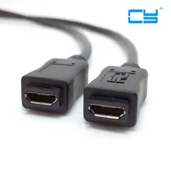 10 шт./стандартные 5 основных линия USB micro usb B 5pin Женский micro usb 5pin женский usb кабель 50 см