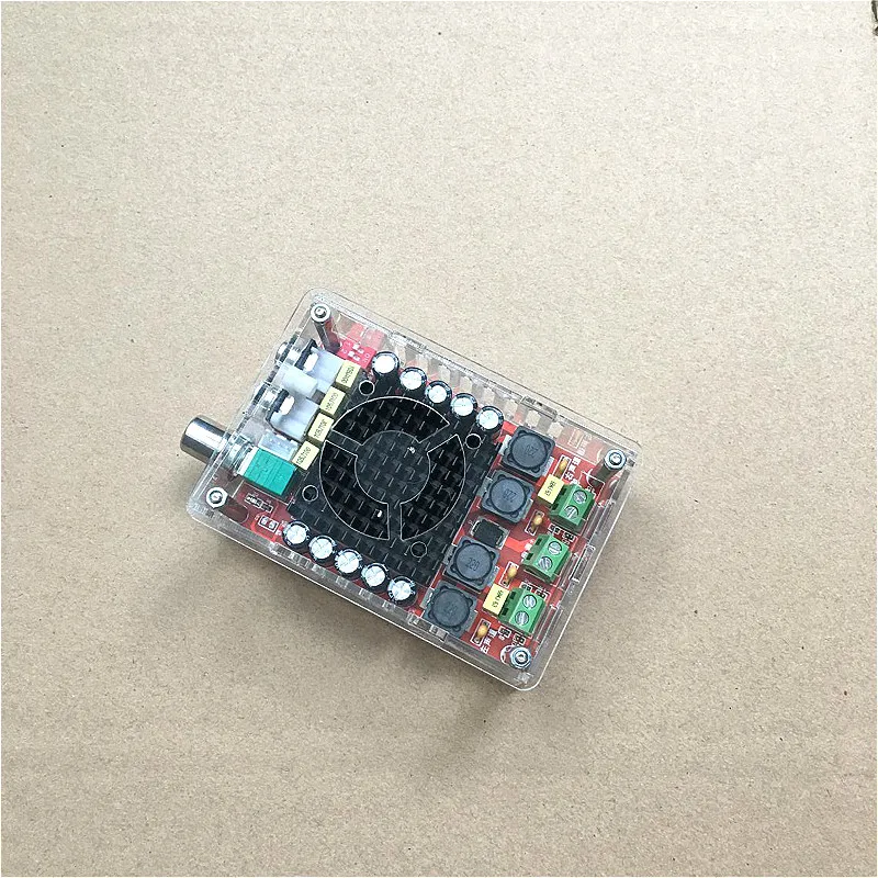 

with case XH-M510 TDA7498 High Power Digital Amplifier Board 2*100W Automotive Amplifier DC 14-34V