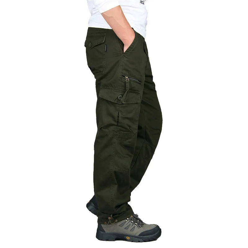 Online 2020 Herbst Winter Herren Armee Hosen Gerade Lange Männer Hosen Casual Streetwe taktische Hosen Männer Plus Größe Pantalon Cargo Homme