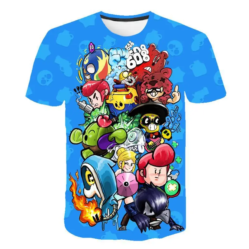 

Game Brawl Stars 3D Printed T-shirts Spring Tops Summer Tees Men Women Short Sleeve Casual Personaity T Shirts S-5XL 3d T Shirt