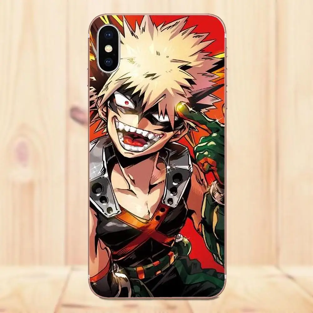 Тонкий Аниме My Hero academic Deku и Bakugou для Galaxy Alpha Core Prime Note 4 5 8 S3 S4 S5 S6 S7 S8 S9 mini edge