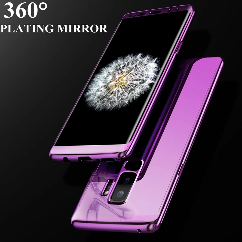 360 Полное покрытие зеркальный чехол для samsung Note 9 S10 Plus S8plus жесткий защитный чехол для samsung Galaxy S9 Plus S7 Note9 чехол s10lite