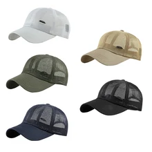 Бейсболки женские мужские Кепка из воздухопроницаемой сетки головные уборы Спортивная одежда для улицы с регулируемой задней одеждой Спортивная Кепка
