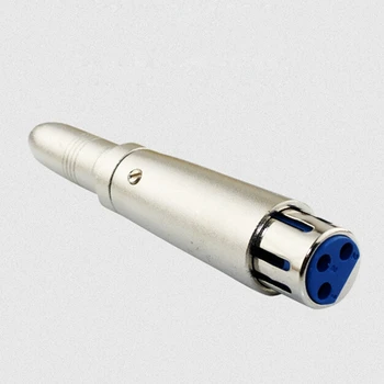

3pin XLR Female to 1/4" 6.35mm Mono Jack Audio Cable Microphone Mic DJ Adapter